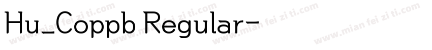 Hu_Coppb Regular字体转换